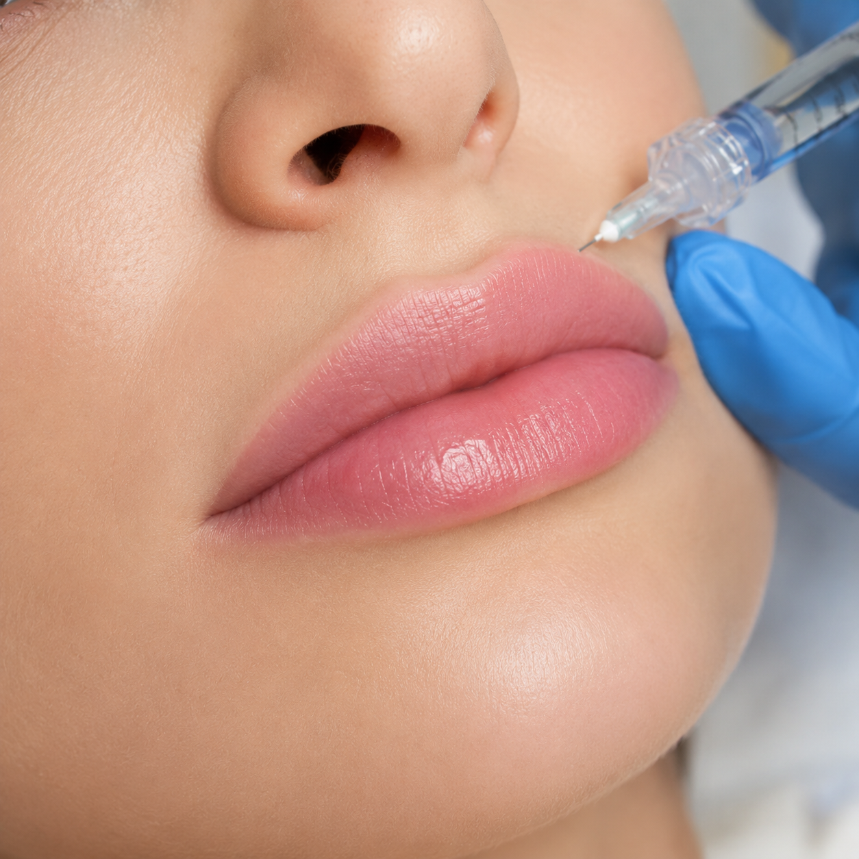 Lip treatment service illustration