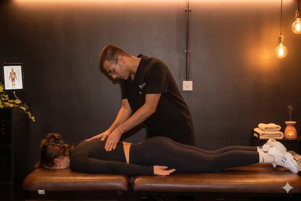 Chiropractic adjustment and spinal treatment