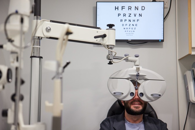 Eye testing equipment and services at Bayfields