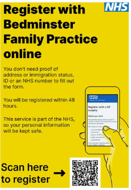 Practice-branded 'Appointments at Bedminster Family Practice' explainer graphic
