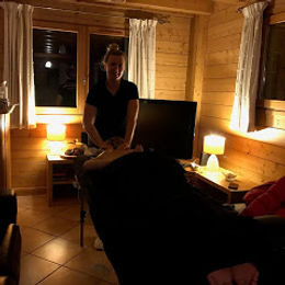 Massage treatment in progress