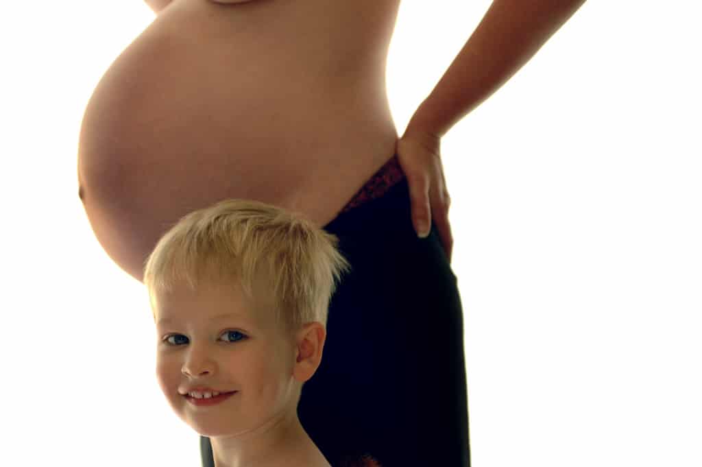 Pregnant belly and child (fertility/pregnancy theme)