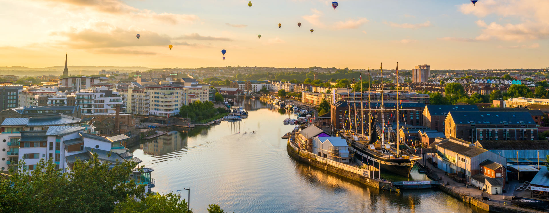 Bristol city skyline (homepage hero image)