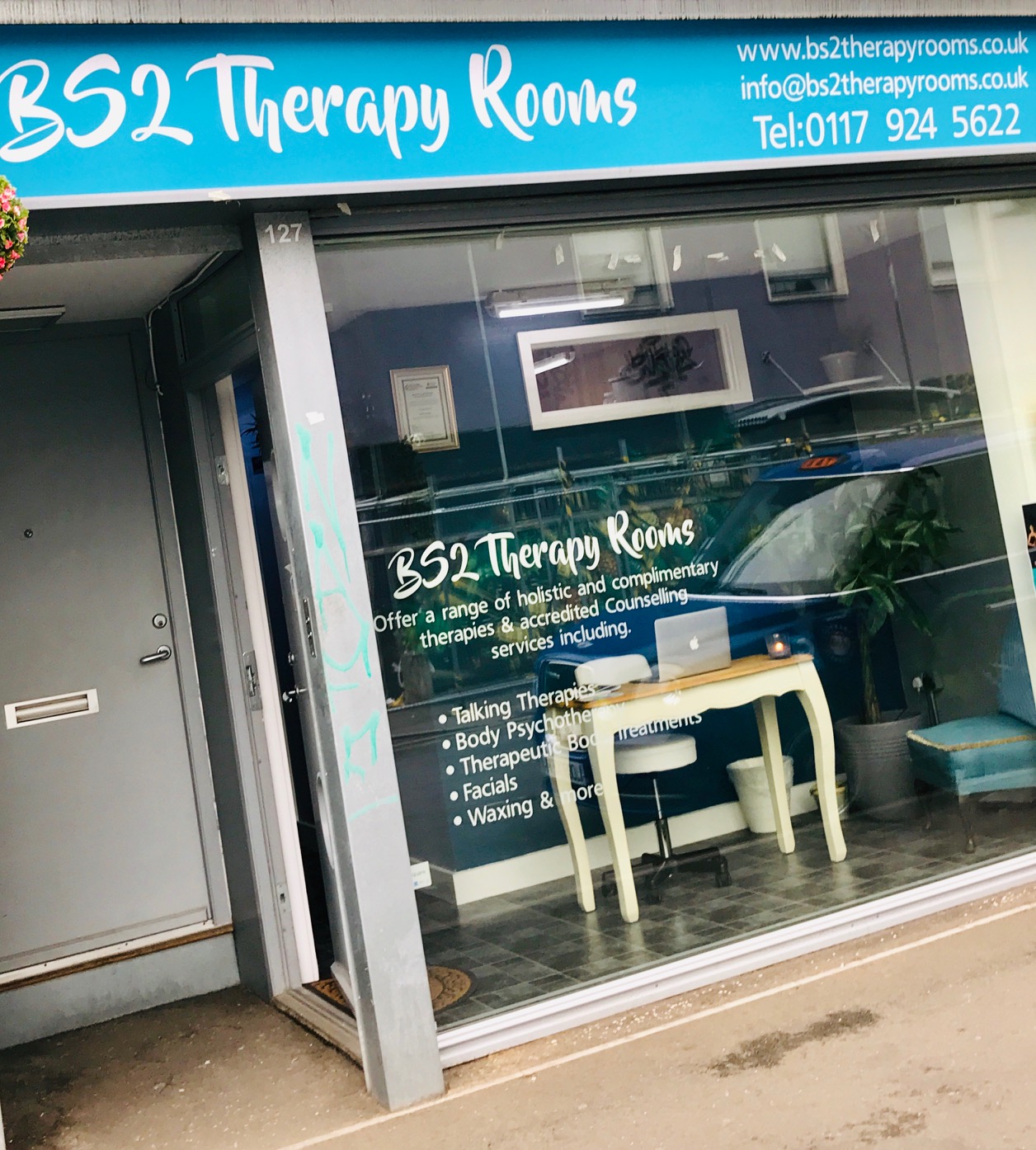 BS2 Therapy Rooms interior (homepage hero / og:image)