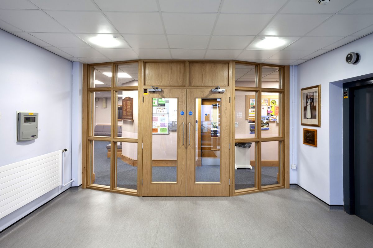 Chapter House refurbished staircase / entrance area, Bristol Dental Hospital