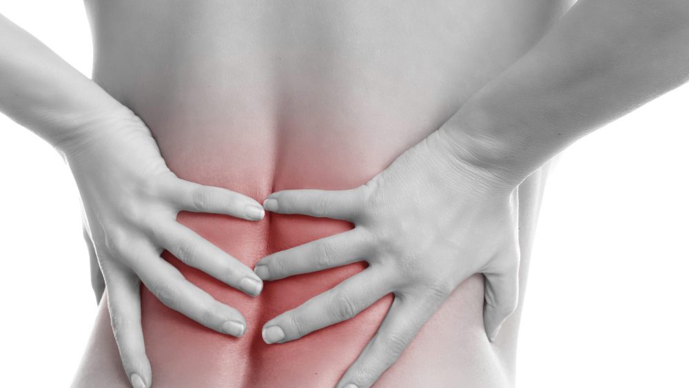 Back pain treatment illustration