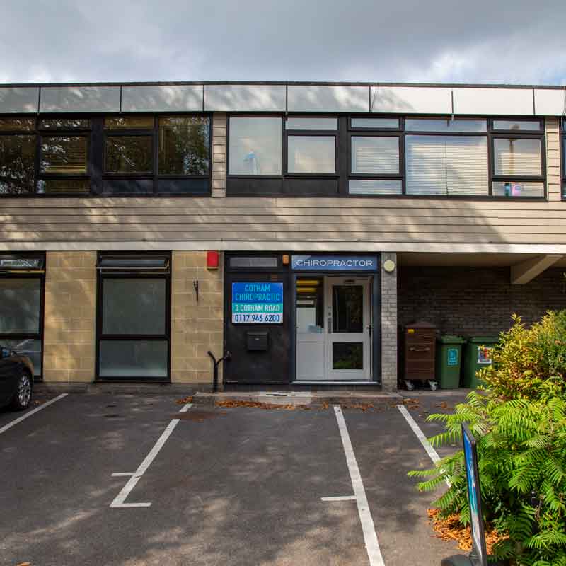 Exterior of Cotham Chiropractic Clinic, 3 Cotham Road, Bristol