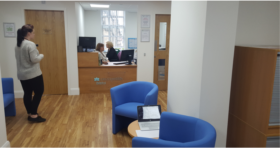 CREATE Fertility Bristol clinic interior