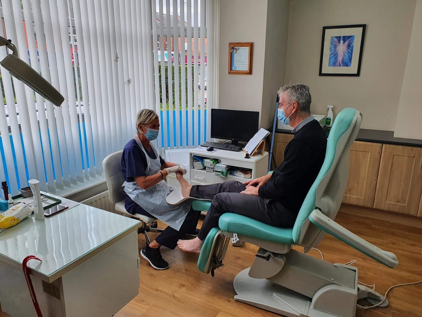 Crossgates Chiropody Centre treatment room and clinic interior