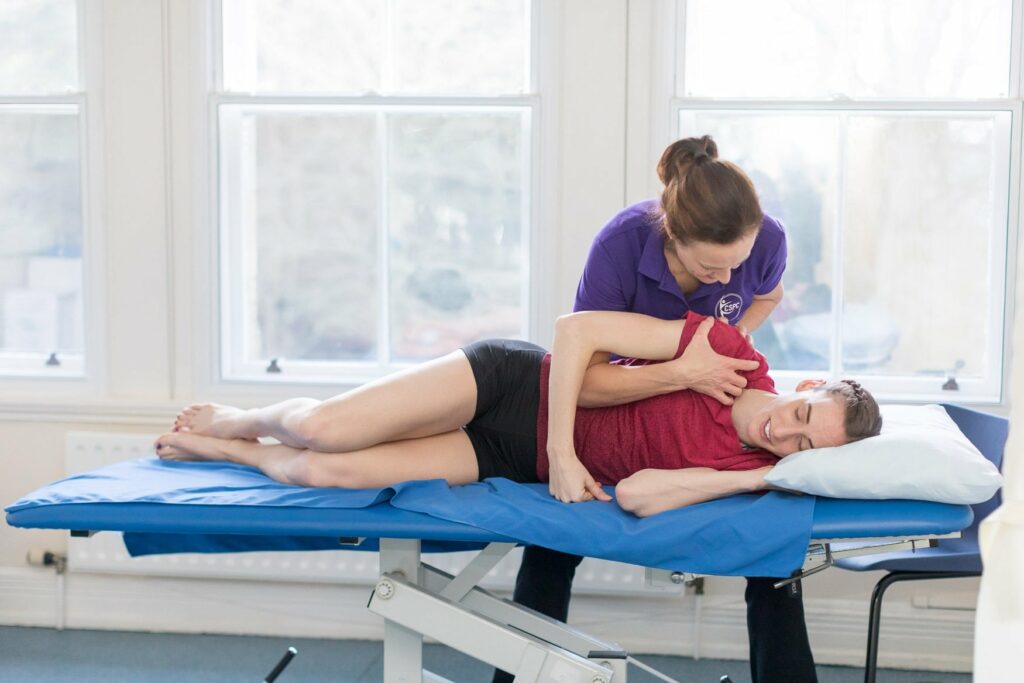 CSPC Physiotherapy clinic interior with treatment equipment