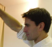 Jon Lee performing Tuina Chinese massage