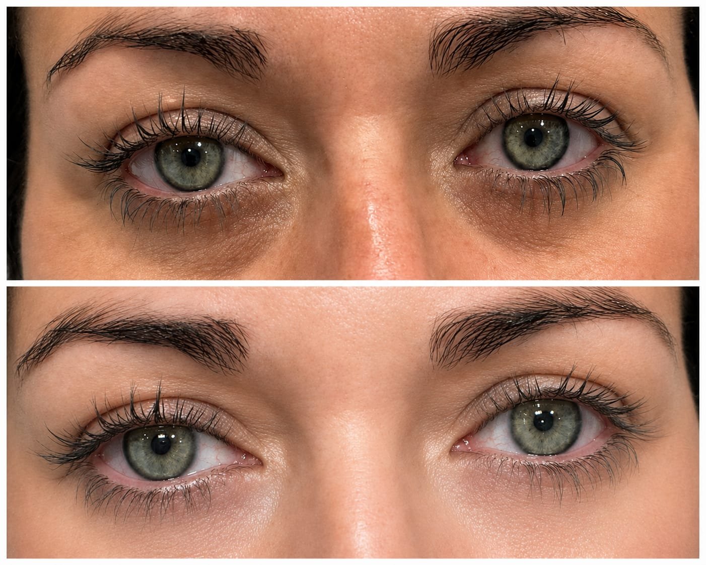 Under-eye dark circles and hollows correction treatment