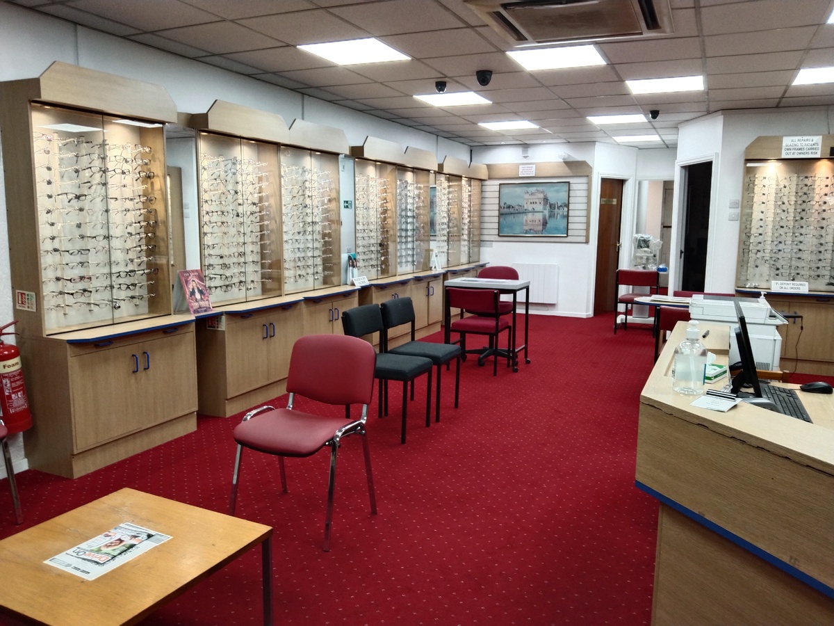 JSR Opticians practice interior - clinic space