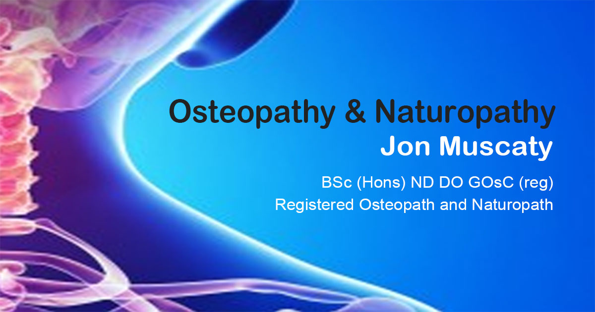 Jon Muscaty Osteopathy and Naturopathy social share image