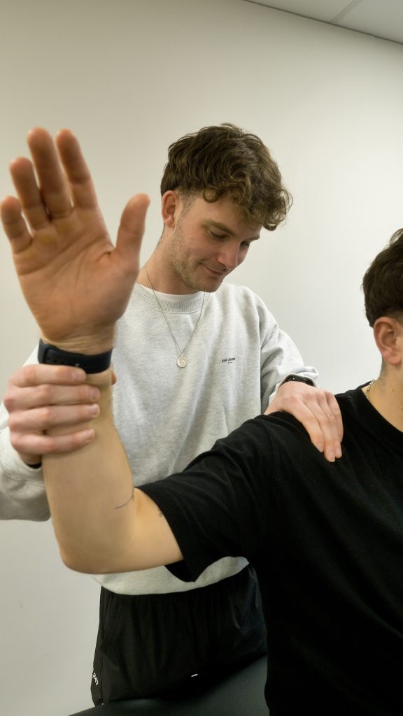 Shoulder and hip treatment demonstration
