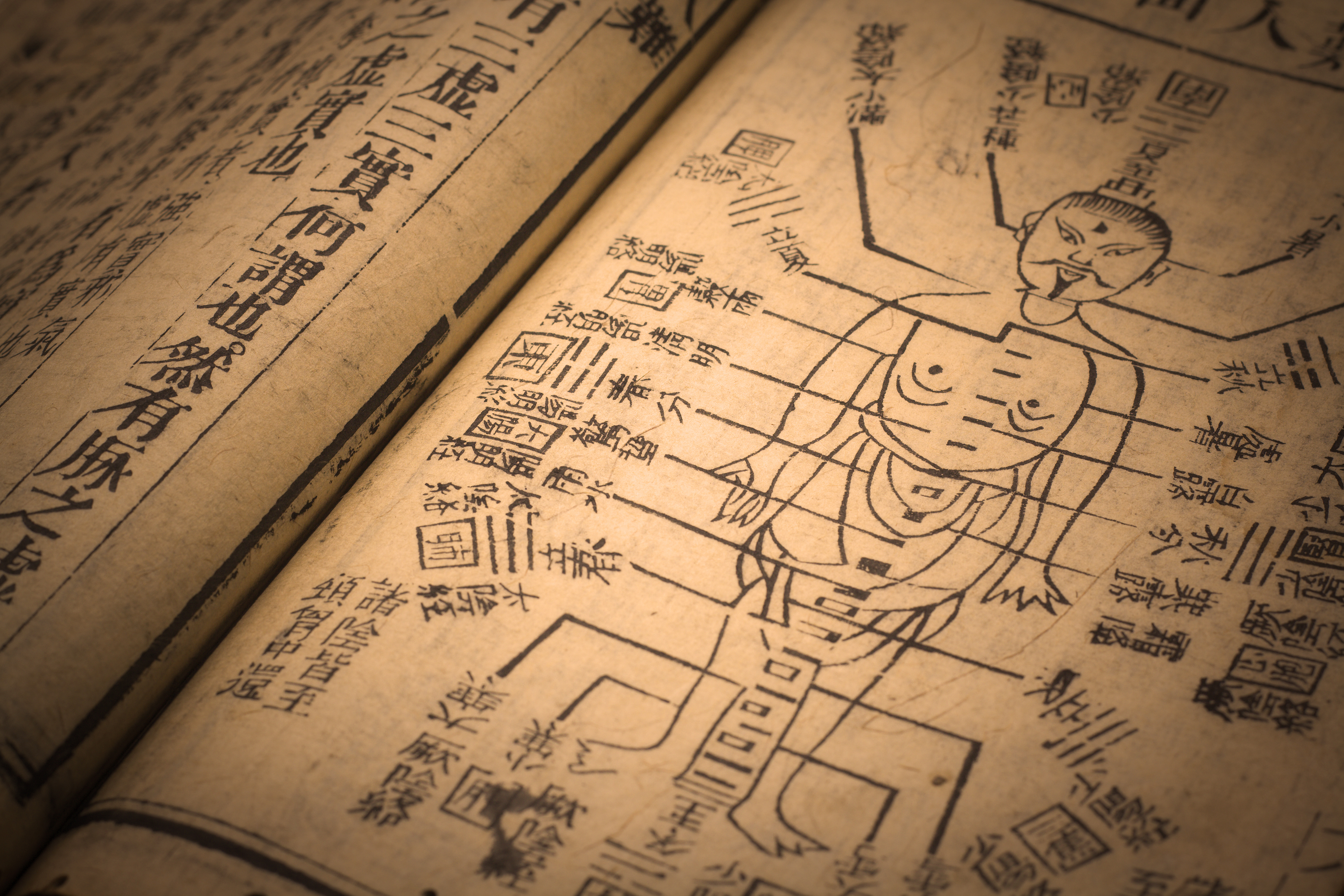 Chinese traditional medicine acupuncture treatment scene