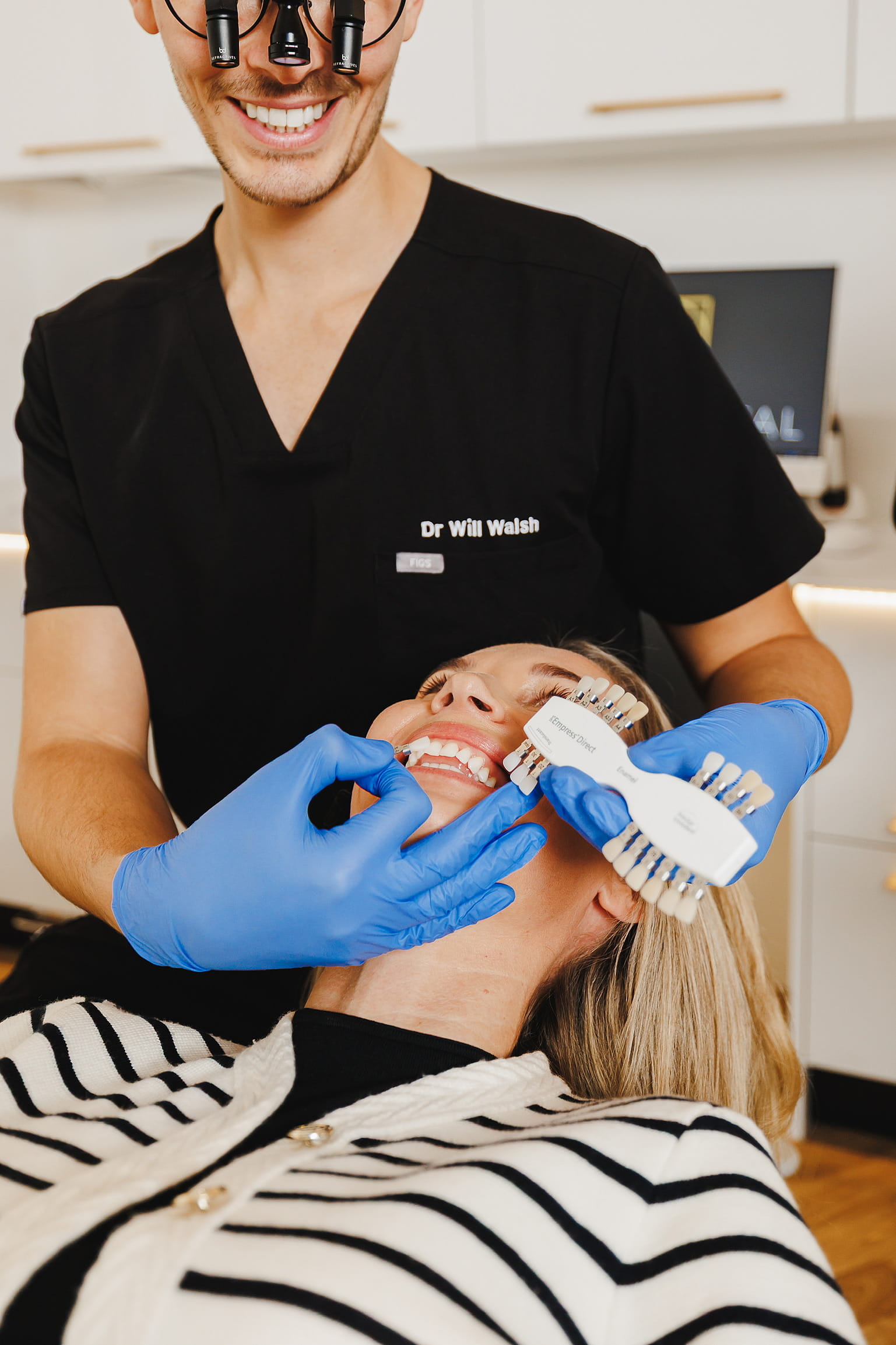 Composite bonding cosmetic dental treatment