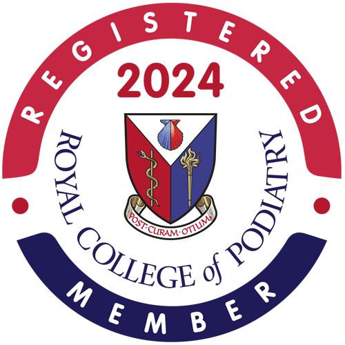Royal College of Podiatry accreditation badge