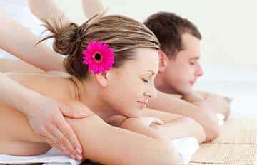 Couples massage therapy session at Manchester Massage