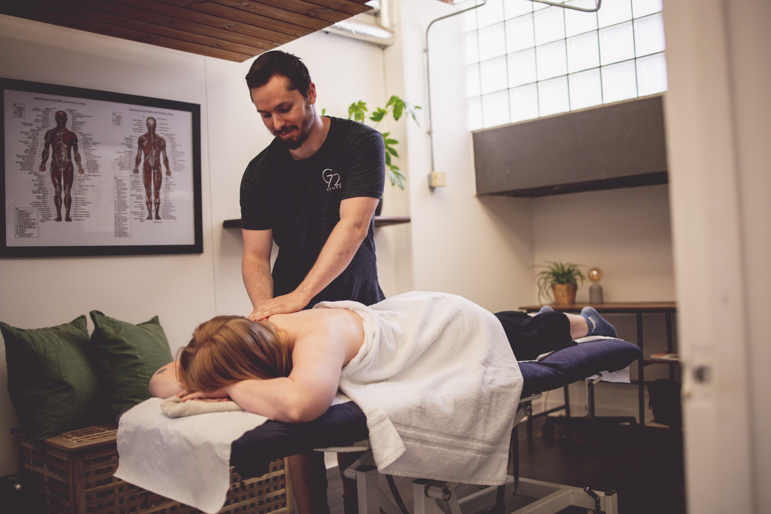 Manchester Sports Massage clinic treatment and reception area