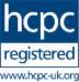 HCPC registered accreditation badge
