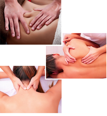 Osteopathy treatment examples collage