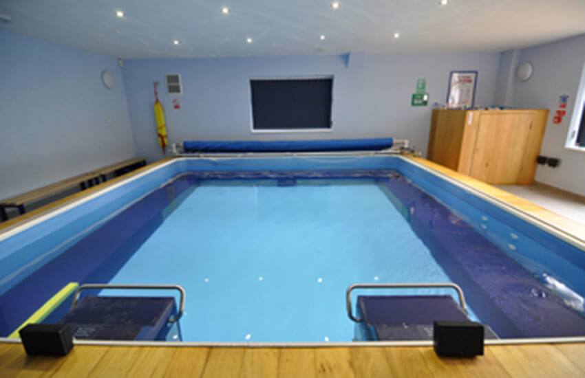 The hydrotherapy pool