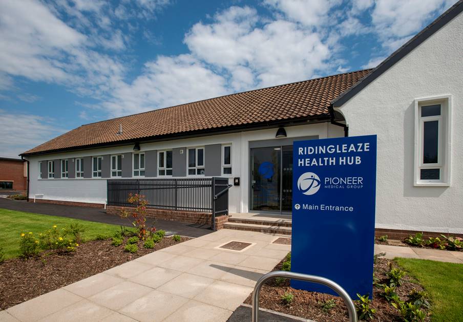 Ridingleaze Health Hub building (Pioneer at Ridingleaze site)