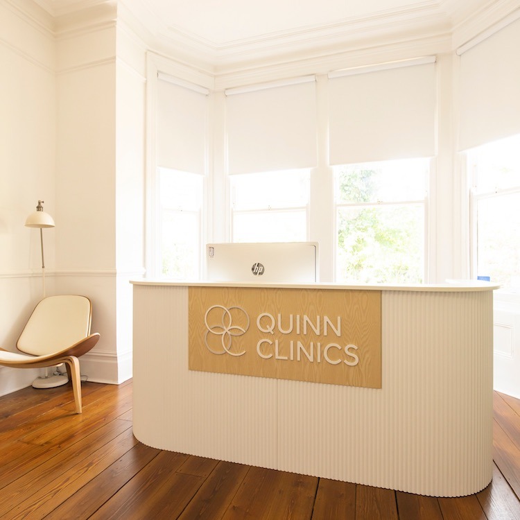 Quinn Clinics reception desk