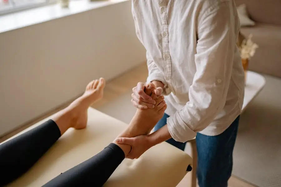 Foot therapy and massage treatment at RehabWell 360