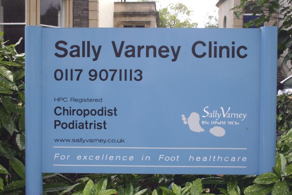 Sally Varney Clinic signage