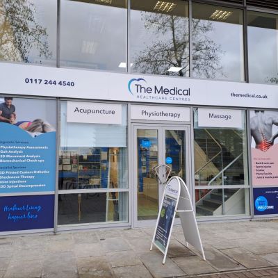 The Medical Bristol Temple Quay frontage (sister-branch imagery shown on Downend page)