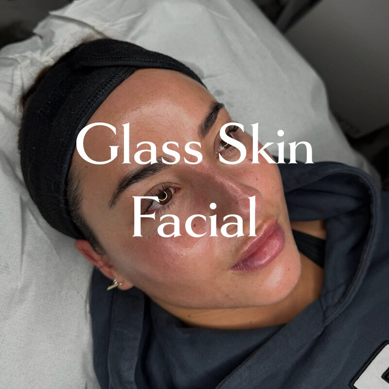 Glass skin facial treatment