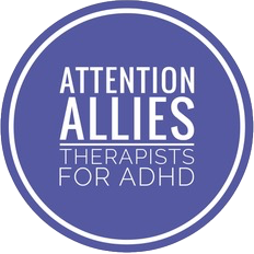 Attention Allies: Therapists for ADHD circular logo (network founded by Duncan E. Stafford)